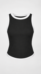 Two Tone Round Hem Tank