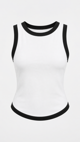 Two Tone Round Hem Tank