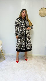 Safari Glam Midi DRESS