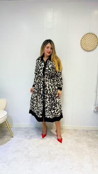 Safari Glam Midi DRESS