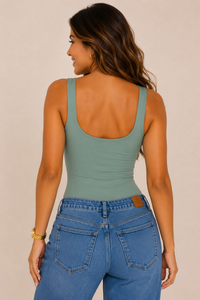 Body Básico Doble Lycra  Premium