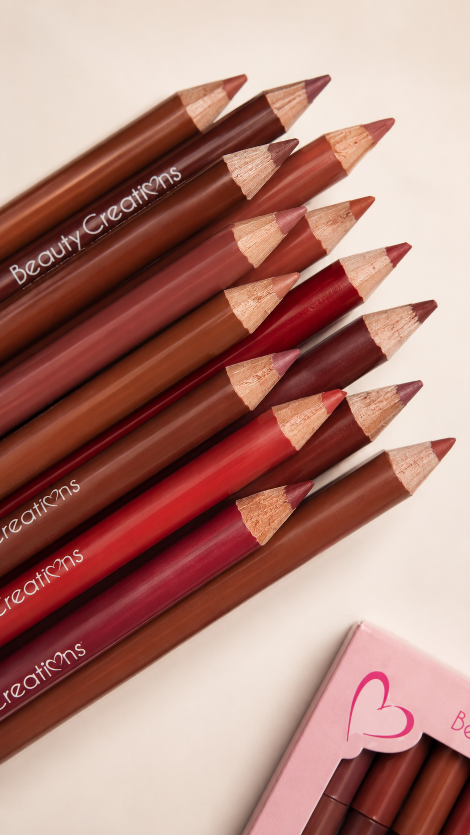 Wooden Lip Pencil Set