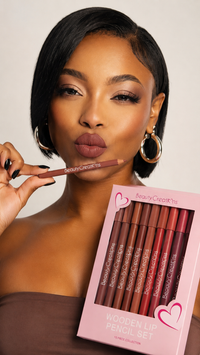 Wooden Lip Pencil Set