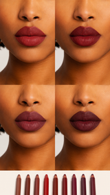 Wooden Lip Pencil Set