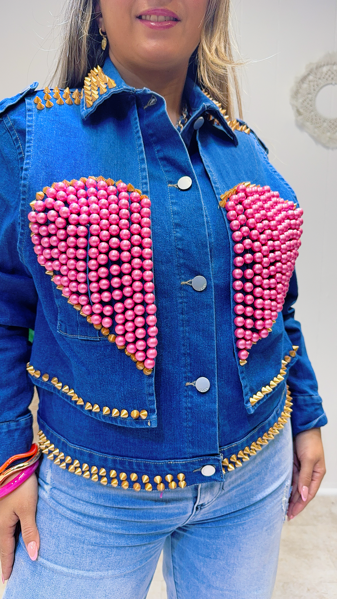 Pink Power Denim Jacket