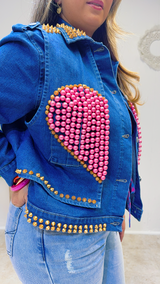 Pink Power Denim Jacket