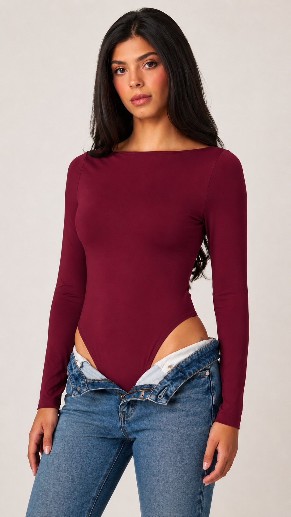 Contour Boatneck Long Sleeve Bodysuit
