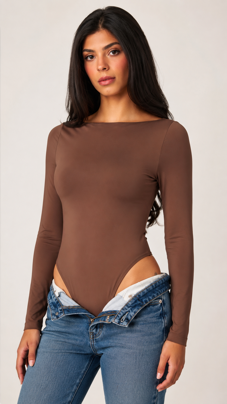 Contour Boatneck Long Sleeve Bodysuit