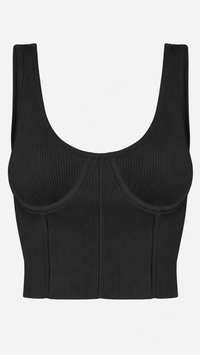 Ribbed Contour Crop Tank