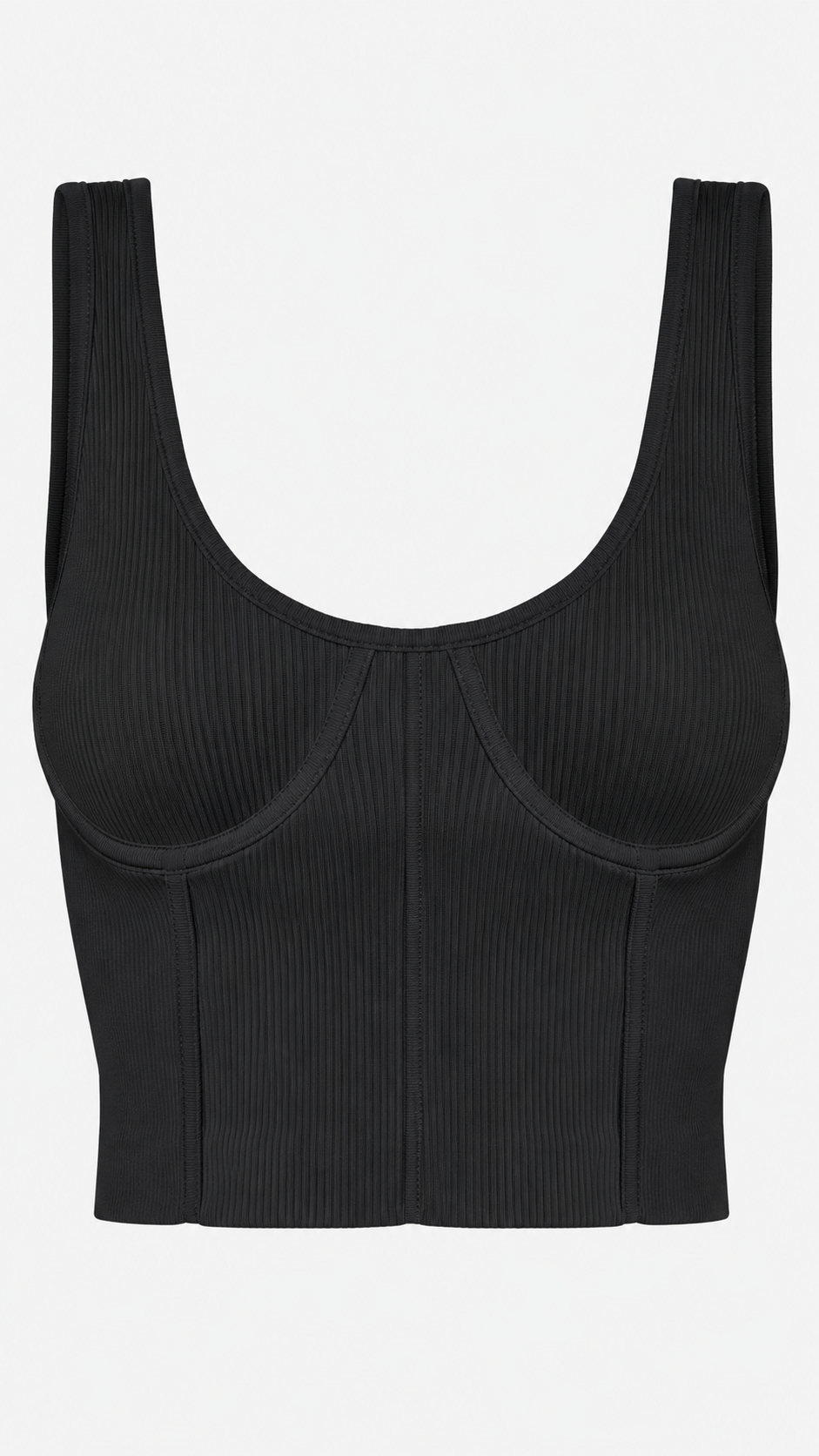 Ribbed Contour Crop Tank