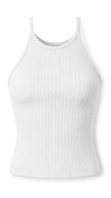 Uneven Rib Bib Cami