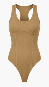 Ribbed Racerback Bodysuit