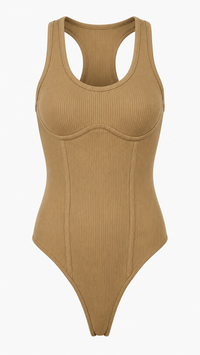 Ribbed Racerback Bodysuit