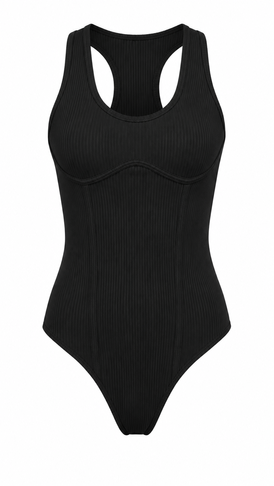 Ribbed Racerback Bodysuit