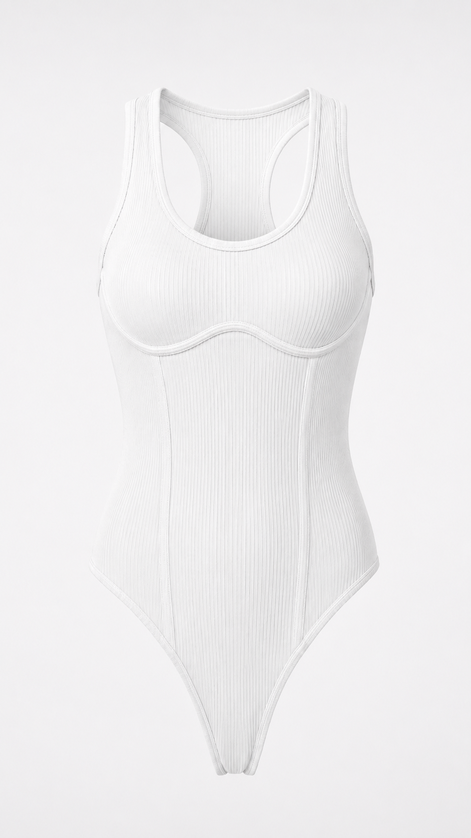 Ribbed Racerback Bodysuit