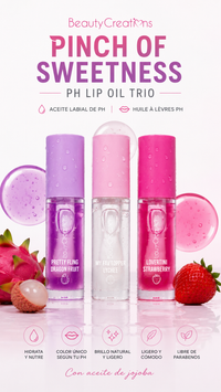 Beauty Creations Pinch of Sweetness pH Lip Oil Trio – Hydrating Color-Changing Lip Oils