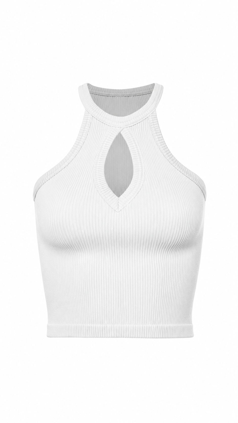 Ribbed Keyhole Cami Top
