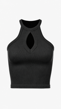 Ribbed Keyhole Cami Top
