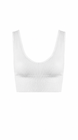 Ribbed V-Plunge Bralette