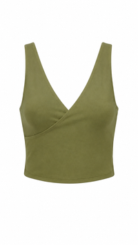 Double Layer Cross Over Crop Tank