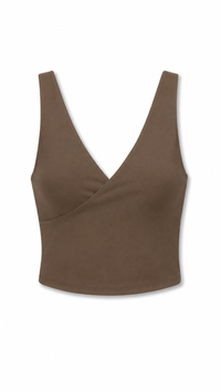 Double Layer Cross Over Crop Tank