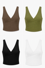 Double Layer Cross Over Crop Tank