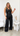 Black Statement Vest & Wide-Leg Pants Set
